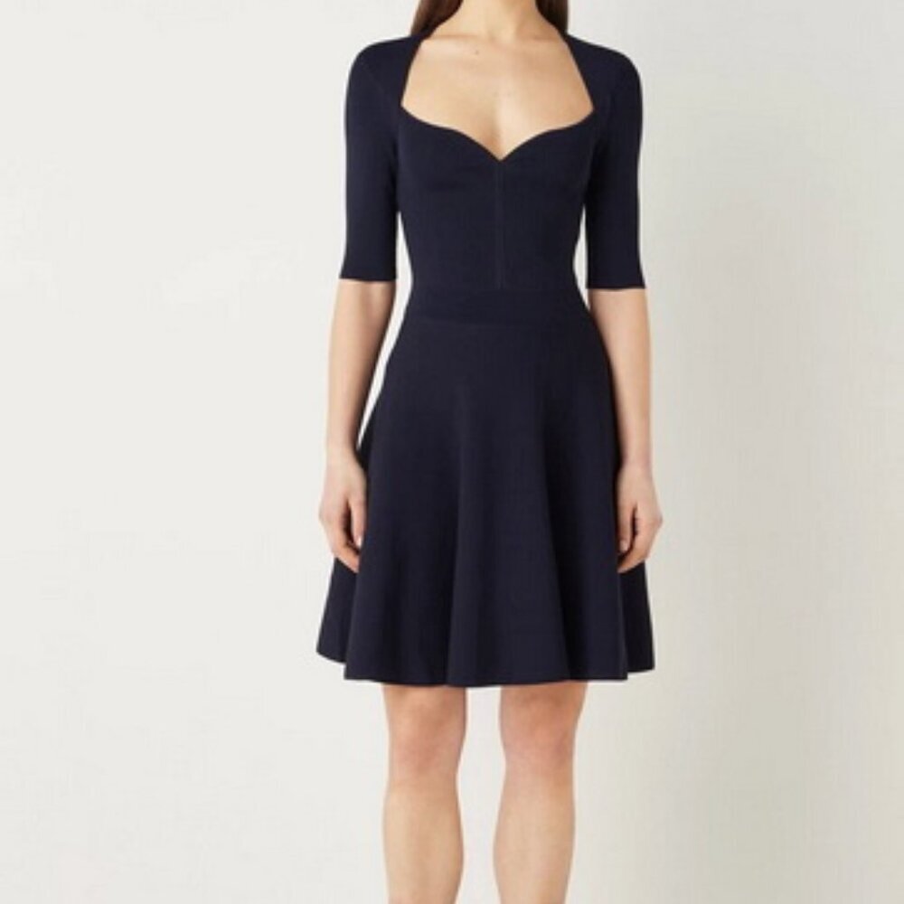 Ted Baker London Navy Blue Milly Sweetheart Sweater Dress